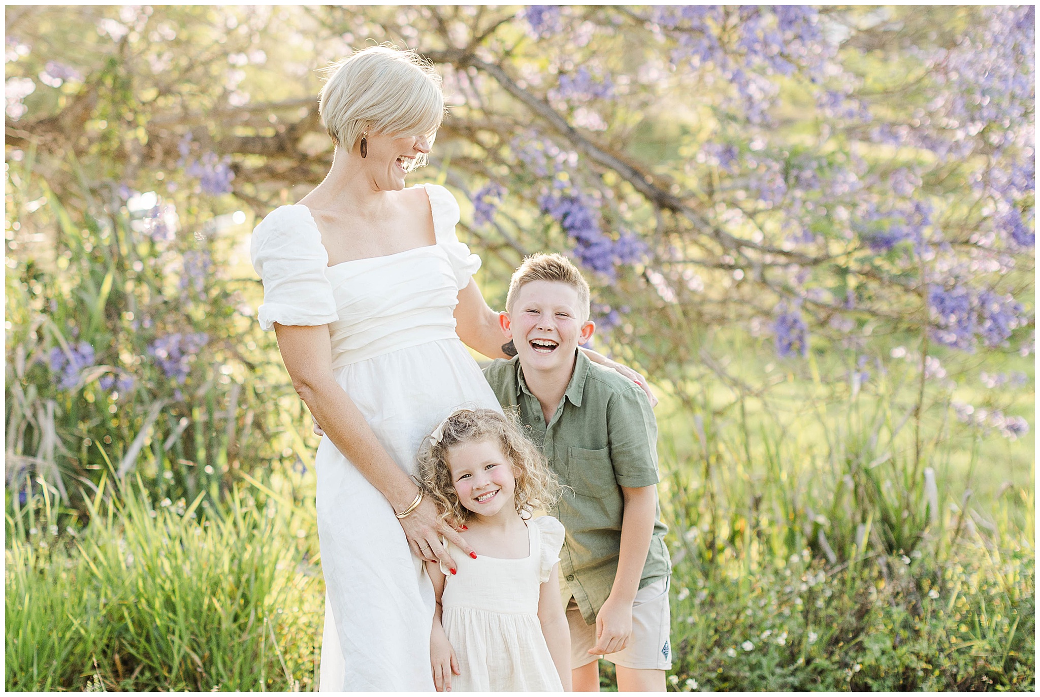 beautiful family having family photos with mackay photographer Alyce Holzy.