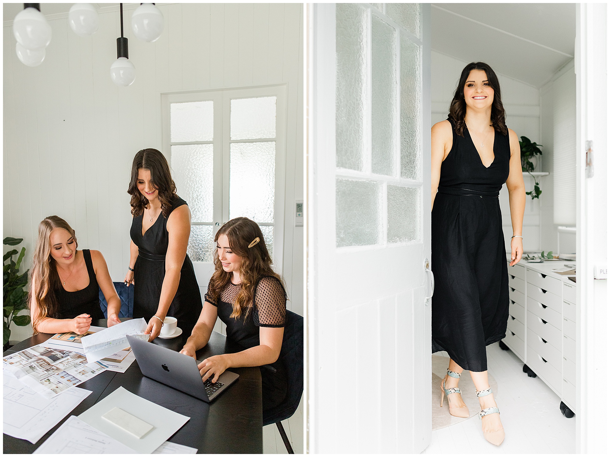Branding photo of Summit and Co. interior designers collaborating in their Mackay studio.