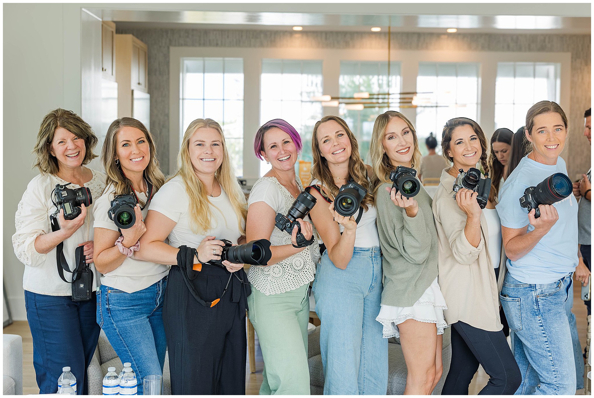 The incredible photographers-turned friends at the photography retreat in 30A